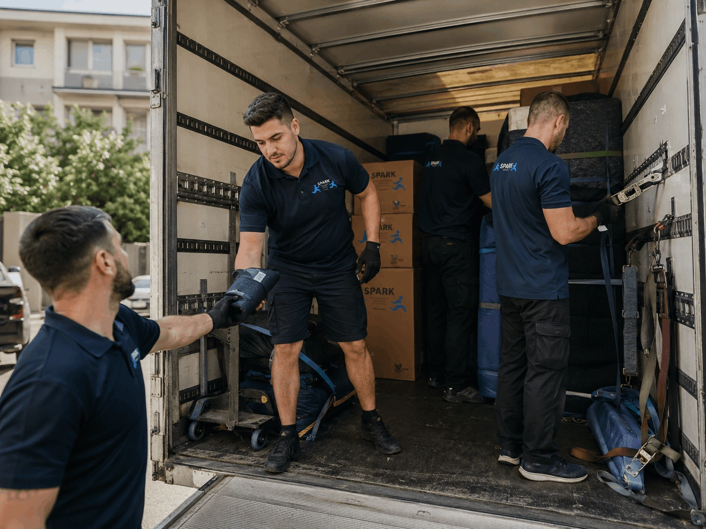 Ekipa Spark Przeprowadzki podczas przeprowadzki na trasie Kraków Warszawa